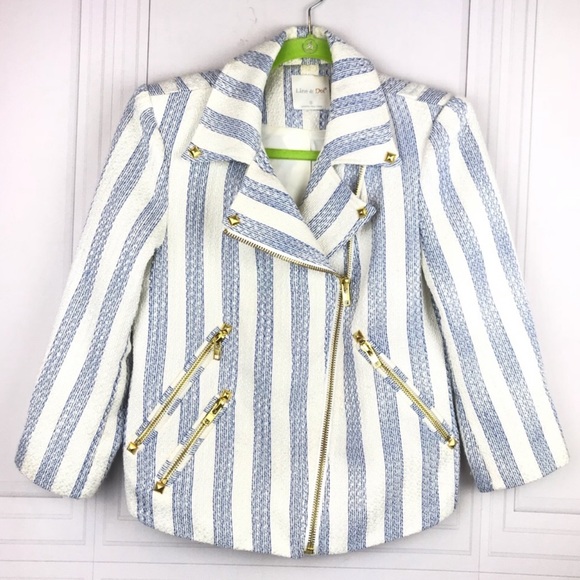 Line & Dot Kelly Moto Blazer w/ Gold Accents - Picture 3 of 6